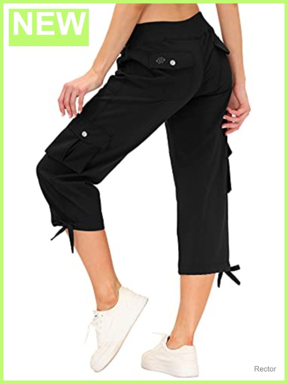 Women's Cargo Capris Quick Dry Hiking Pants 6 Pockets Lightweight